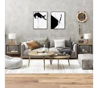 Coffee Table Sonoma Oak 40x40x40 cm Engineered Wood Low Modern Shelf Table Mini