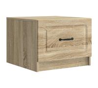 Coffee Table Sonoma Oak 49x50x37cm Engineered Wood Vintage Drawer Compact Accent