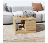 Coffee Table Sonoma Oak 50x50x36 cm Engineered Wood Compact Square Modern Accent