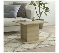 Coffee Table Sonoma Oak 55.5x55.5x40 cm Engineered Wood Minimal Modern for Sofa