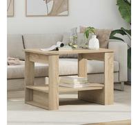 Coffee Table Sonoma Oak 72x50x50cm Engineered Wood Rectangular Shelf Minimalist.