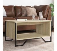 (sonoma oak, 75 x 51 x 40 cm) vidaXL Coffee Table End Table Accent Side Table Sonoma Oak Engineered Wood