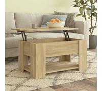 Coffee Table Sonoma Oak 79x49x41cm Engineered Wood Modern Minimalist Small Desk