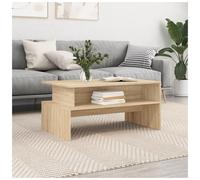 Coffee table Sonoma Oak 90x55x42.5cm Engineered Wood Rectangular Incl Shelf Home