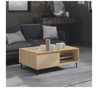 Coffee table Sonoma oak 90x60x35 cm Engineered wood Rustic Industrial Metalframe