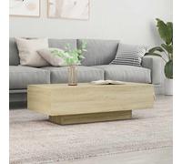 Coffee Table Sonoma Oak Engineered Wood 100x49.5x31 cm Modern Low stylish accent