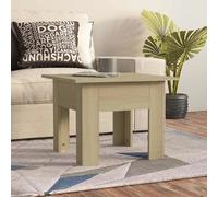 Vidaxl Coffee Table Sonoma Oak 55X55X42 Cm Engineered Wood, Brown