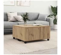 vidaXL Coffee Table Artisan oak 75 x 75 x 38 cm Engineered wood