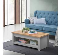 Coffee Table Storage Lift Top Up Drawer Shelf Living Room Furniture