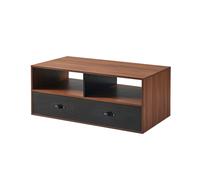 Coffee Table & Storage, Modern End Table with Drawers, Brown by Teamson Home