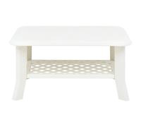 Vidaxl Coffee Table White 90X60X46 Cm Plastic, White