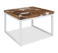 Coffee Table Teak Resin 110X60X40 Cm And Brown