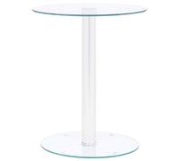 Coffee Table Tempered Glass Accent Sofa Couch Table Black/Transparent vidaXL