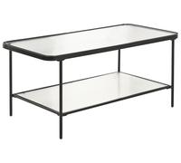 Coffee Table Tempered Glass Black BLAIR