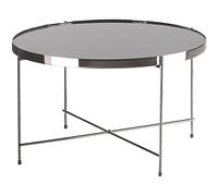 Coffee Table LUCEA Tempered Glass Silver