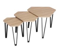 Coffee Table Torquay - 3 nesting tables, industrial style