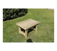 Coffee Table, Traditional Garden Wooden Furniture - Fully Assembled Churnet Valley Garden Furniture Ltd Brown One Size