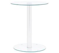 vidaXL Coffee Table Transparent Tempered Glass Accent End Sofa Couch Table