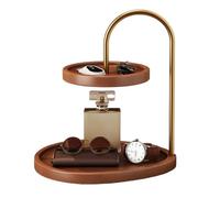 Coffee Table Tray - 2-Tier Space Saving Storage Organizer,Double-Layer Jewelry Tray Storage Rack - for Entryway Bedroom Living Room Vanity Nightstand Ottoman Home Decor Office Coffee Table