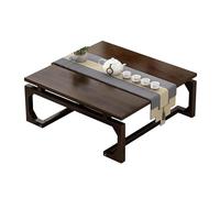 Coffee Table, Vintage Japanese Style Low Tea Table for Floor Sitting, Multi-Functional Dining and Study Table