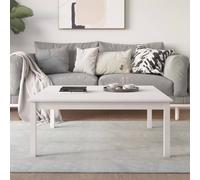 Coffee Table White 100x100x40 cm Solid Wood Pine