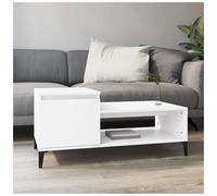 Vidaxl Coffee Table White 100X50X45 Cm Engineered Wood, White