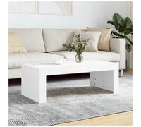 Coffee Table White 102x50x36 cm Engineered Wood Modern Rectangular Chic Elegance
