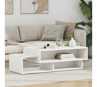 vidaXL Coffee Table White 105 x 50 x 32.5 cm Engineered Wood