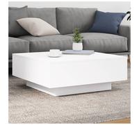 Coffee Table White 80x80x31 cm Engineered Wood Modern Minimalist Living Cozy Top