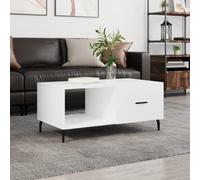 Coffee Table White 90x50x40 cm Engineered Wood Berkfield Home White One Size
