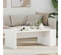 Coffee table White 95x50x34cm Engineered Wood Rectangular Modern Living Room Top