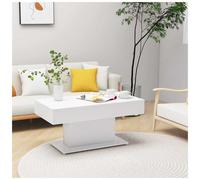 vidaXL Coffee Table White 96x50x45 cm Engineered Wood UK GF0