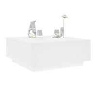 Coffee Table White Engineered Wood 100x100x40 cm Modern Square Living Room Style