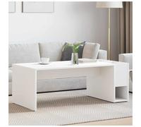 vidaXL Coffee Table White 101.5 x 50 x 37 cm Engineered Wood