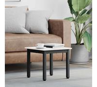 vidaXL Coffee Table White 40 x 40 x 36 cm Solid Pine Wood, Living Room, Square Design, Minimalist Approach, Durable Materials, Simplistic Elegance, for Any Space, Quality