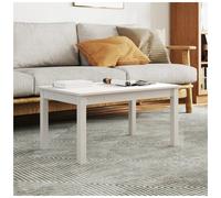 Coffee Table White Solid Pine Wood 80x50x40 cm Low Profile Modern Rectangular XL