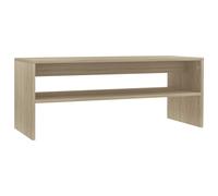 Coffee Table with a Shelf Engineered Wood Accent Desk Multi Colours vidaXL