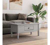 vidaXL Coffee Table with Drawer BODO Honey Brown 100 x 55 x 45.8 cm
