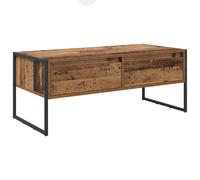 Coffee Table with Drawer with Storage Engineered Wood Industrial Modern vidaXL