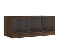 Coffee Table with Glass Doors Hallway Tea Side End Table Sofa Table vidaXL