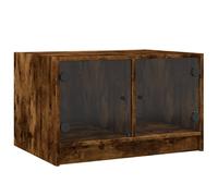 Coffee Table with Glass Doors Hallway Tea Side End Table Sofa Table vidaXL