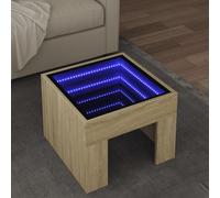 Coffee Table With Infinity Led 50X50X30 Cm