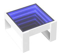 Coffee Table with Infinity LED Hallway Accent End Table Side Table vidaXL