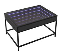 Coffee Table with Infinity LED Hallway Accent End Table Side Table vidaXL