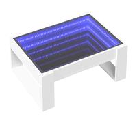 Coffee Table with Infinity LED Hallway Accent End Table Side Table vidaXL