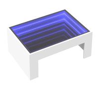 Coffee Table with Infinity LED Hallway Accent End Table Side Table vidaXL