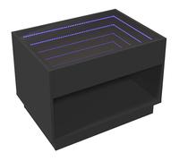 Coffee Table with Infinity LED Hallway End Table Accent Side Table vidaXL