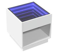 Coffee Table with Infinity LED Hallway End Table Accent Side Table vidaXL