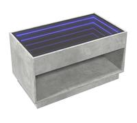 Coffee Table with Infinity LED Hallway End Table Accent Side Table vidaXL