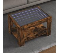 Coffee Table With Led 73X53X45 Cm Engineered Wood